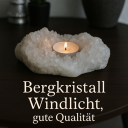 Zeige Details für Bergkristall Windlicht Stufe Extra Bild von Bergkristall Windlicht Stufe Extra