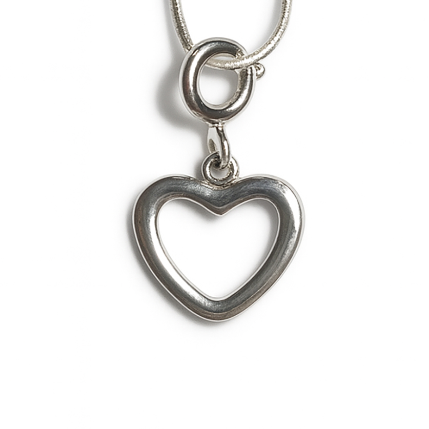 Bild von Herz 12mm mit Federring, Silber 925 Charm