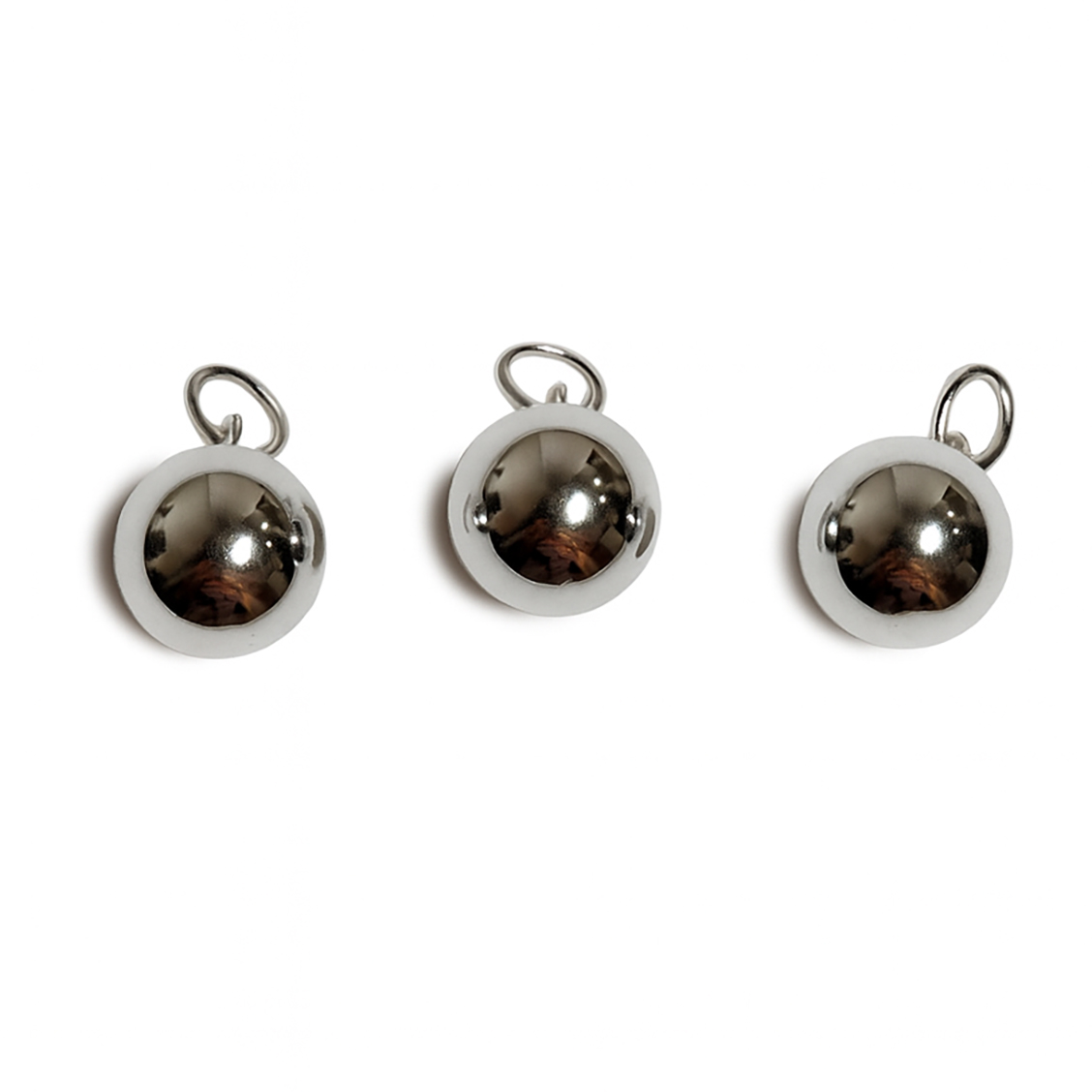 Bild von Chügeli 9mm mit Ring Charm, Silber 925 (VE: 3 Stk.)