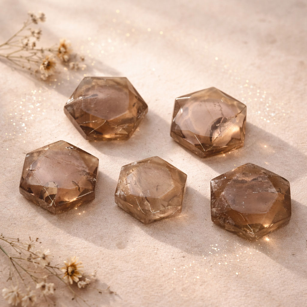 Bild von Rauchquarz Feen Steine 17-25mm