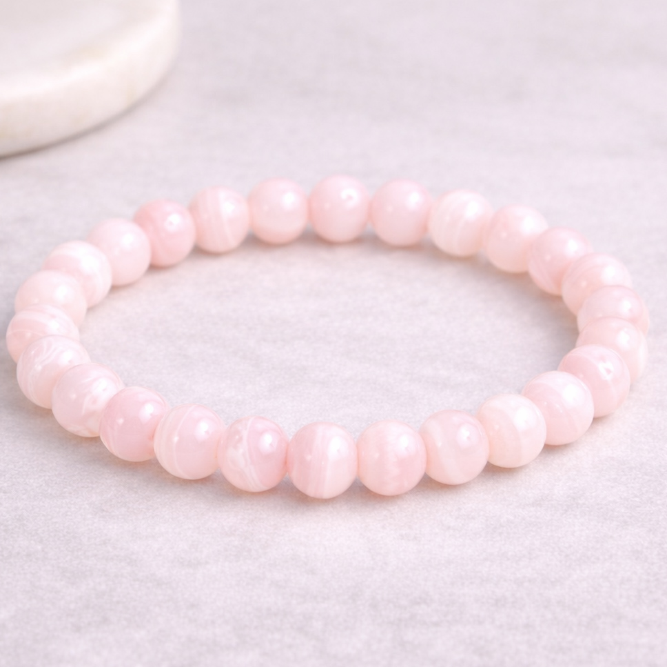 Bild von Mangano Calcit Kugeln  8mm Armband