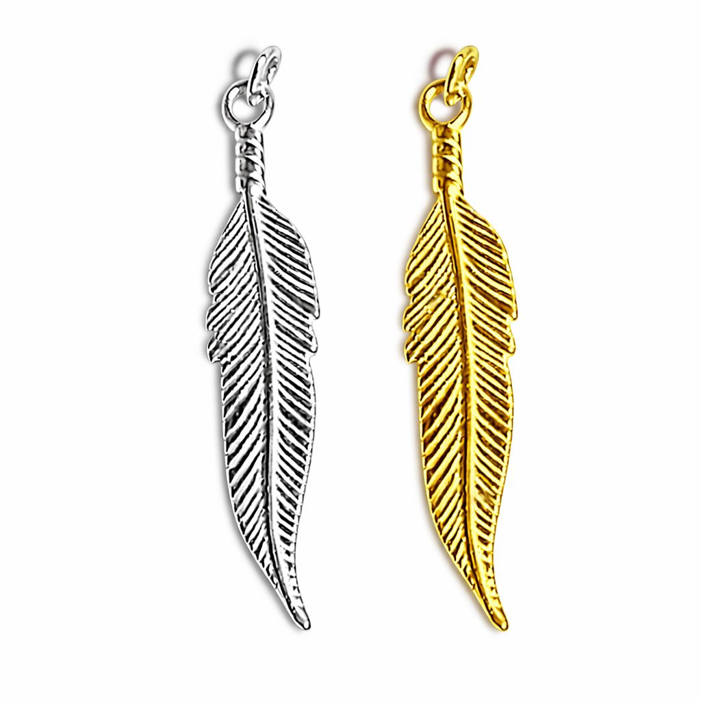 Bild von Feder 41x9mm Anhänger, Silber 925