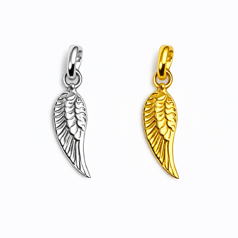 Bild von Flügel 17.5mm mit Ring Anhänger, Silber 925 (VE: 5 Stk)