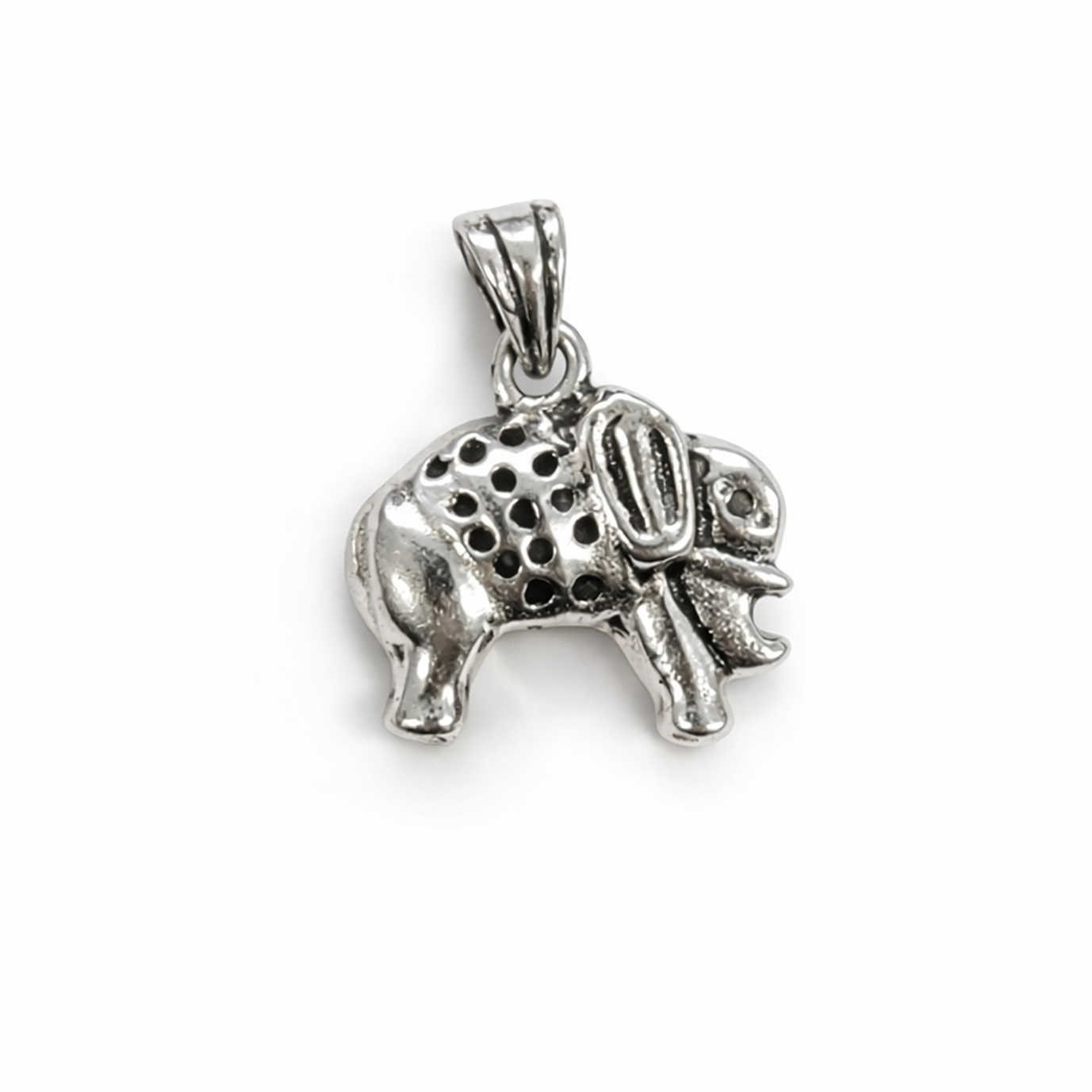 Bild von Elefant 16.5x18mm Anhänger, Silber 925