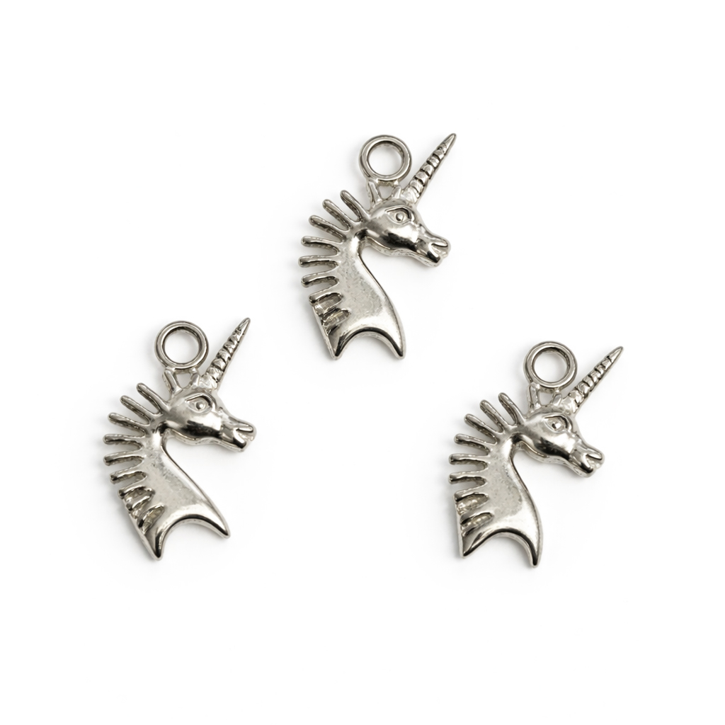 Bild von Einhorn 20x10.5mm Anhänger, Silber 925 (VE: 3 Stk.)