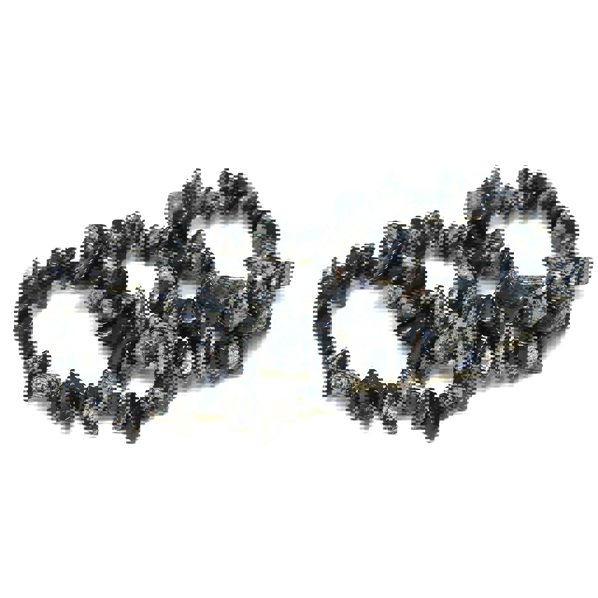 Immagine di Ossidiana fiocco di neve 7-11 mm bracciale (confezione da 20)