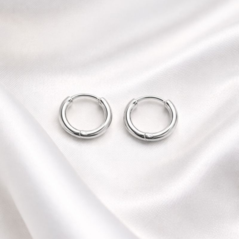 Bild von "Runde Creole". Ohrcreolen. Silber 925