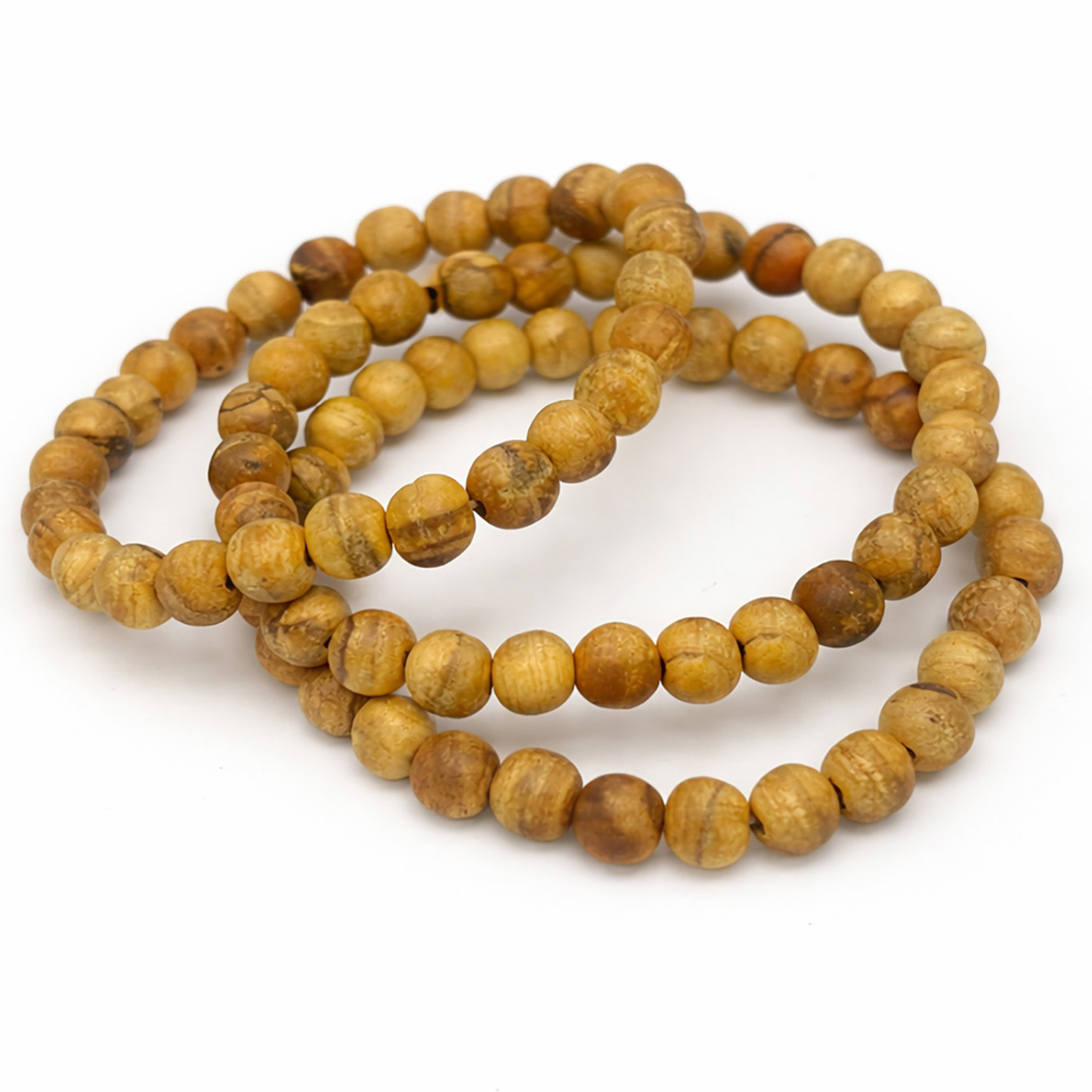 Image de Bracelet de boules de Palo Santo 8mm