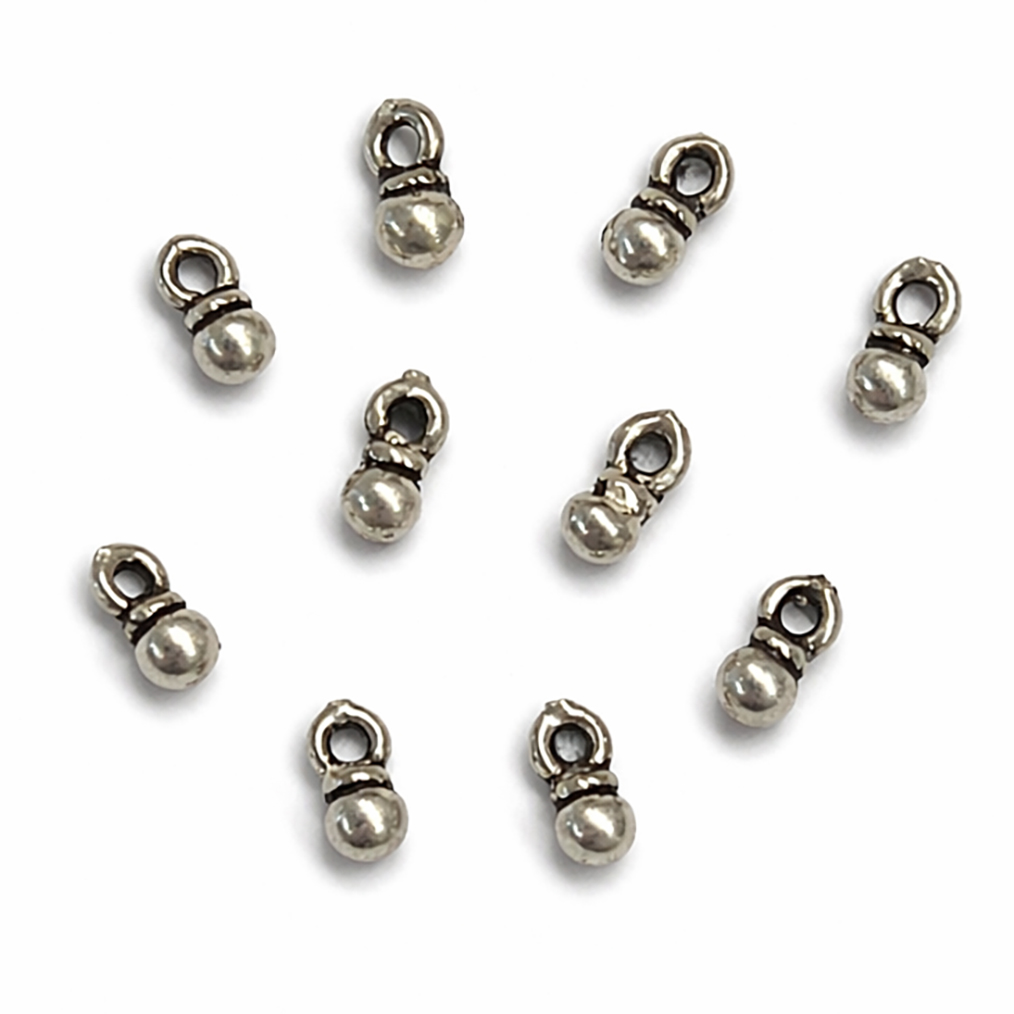 Bild von Kugeln 2.8mm Anhänger, Silber 925 geschwärzt (10er Set)