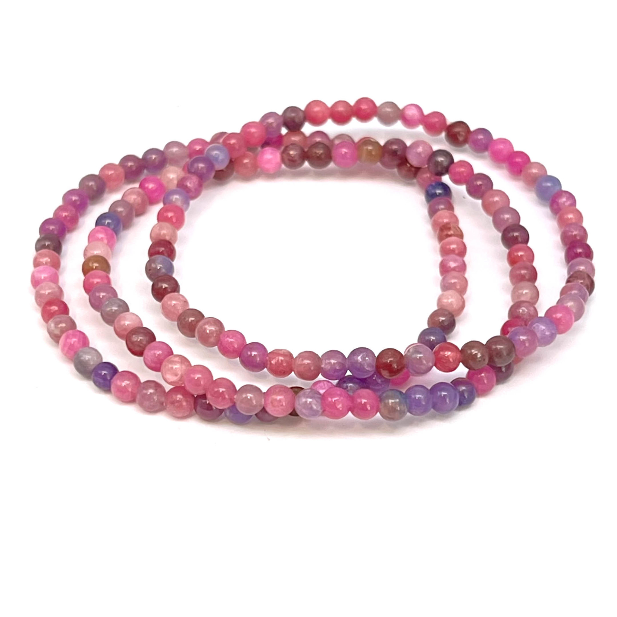 Bild von Rubin Kugeln  3.8-4mm Armband