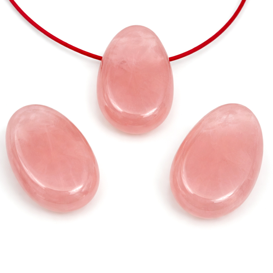 Quartz rose goutte de baroque 20x30mm avec 3mm trou pendentif, EXTRA