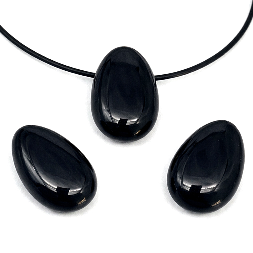 Turmalin Schörl Nugget-Tropfen 20x30mm mit 3mm Loch Anhänger 