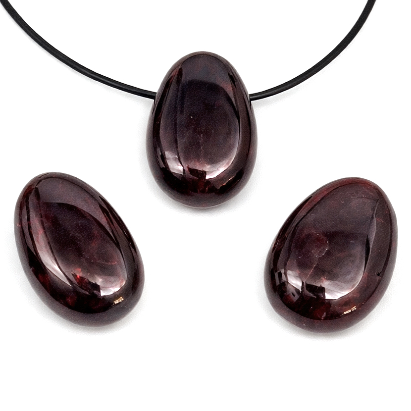 Grènat Goutte de Baroque 20x30mm avec trou de 3mm Pendentif 