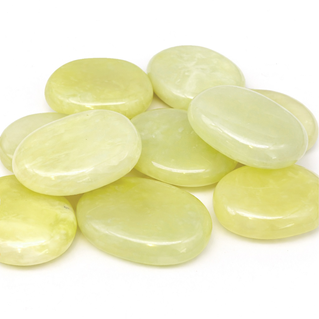 Jade de Chine (Serpentine) Galet (Paquet : 250g)