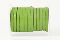 Bild von Lederband flach 4mm grün, 10m Rolle