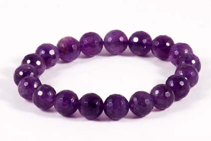 Image de Amethyst fac. Kugeln 10mm Armband