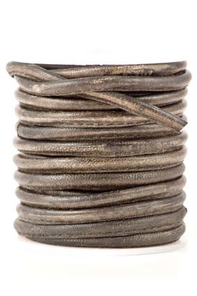 Image de Lederband genäht 5mm schwarz antik auf 10m Rolle