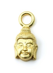 Bild von Buddha 18mm Anhänger. Silber vergoldet