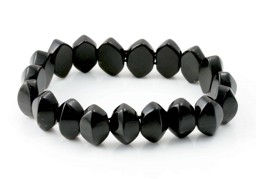 Image de Obsidian Olive "breit" 14x10mm Armband