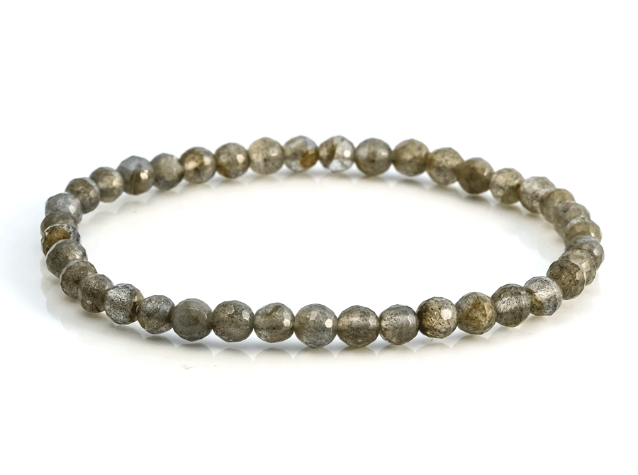 Bild von Labradorit facettierte Kugeln  5mm Armband
