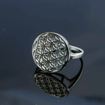 Bild von Ring Blume des Lebens, 925 Silber