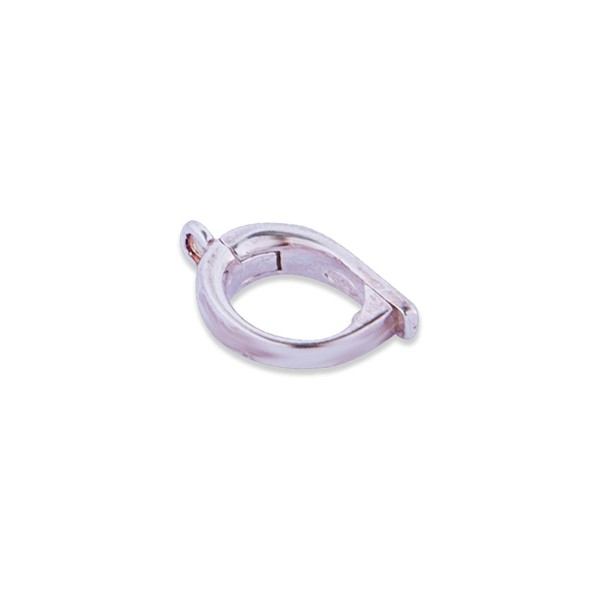 Bild von Collierverkürzer Oval 13x8mm mit Ring, Silber 925